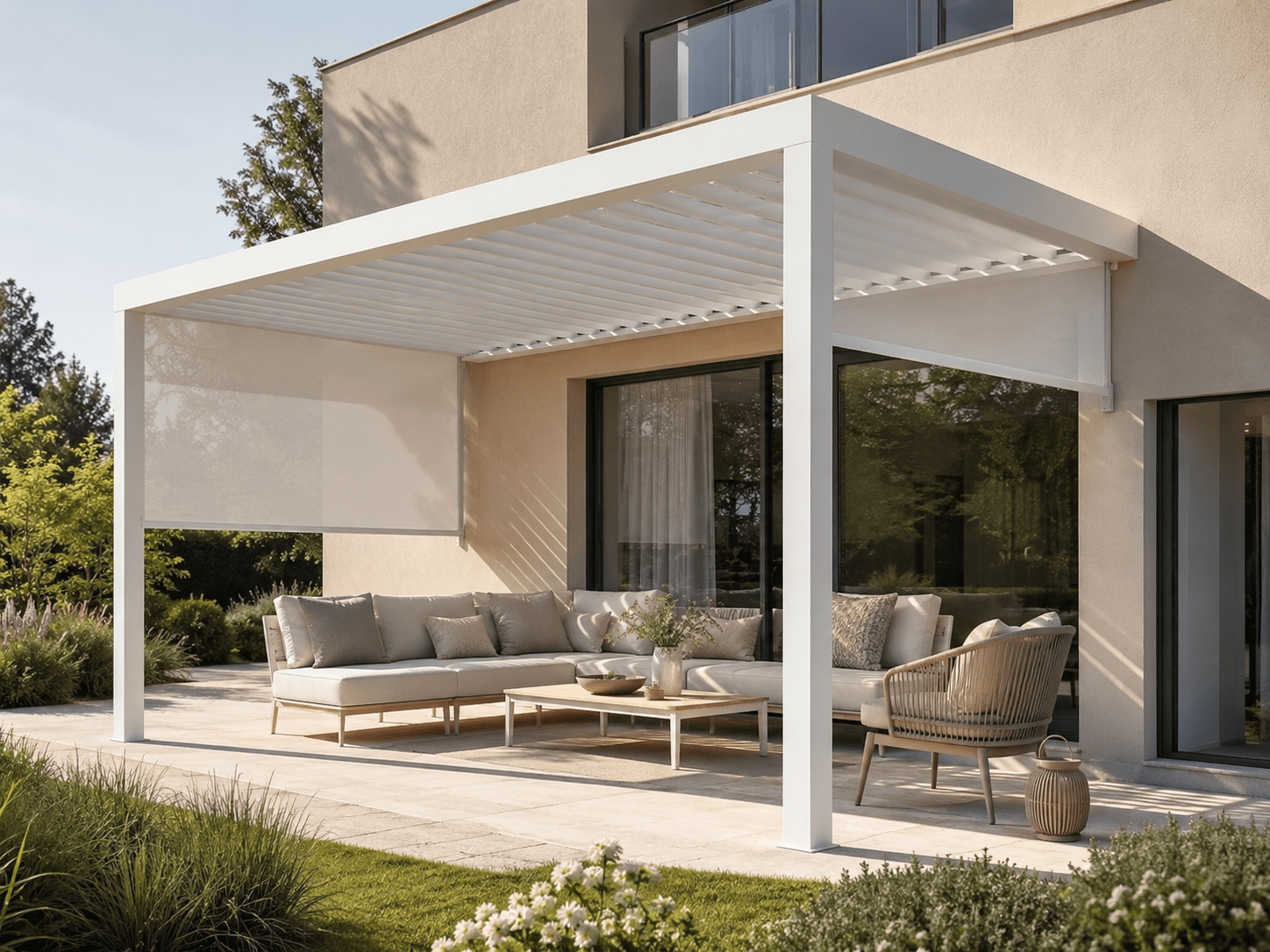 AirCube Plus: komfortable Lamellendach-Pergola für moderne Terrassen